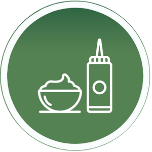 Sauce and dressing ingredients icon
