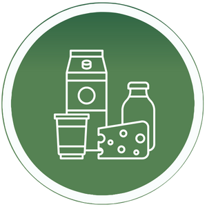 Dairy processing ingredients icon