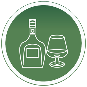 Beer, wine and spirits ingredients icon